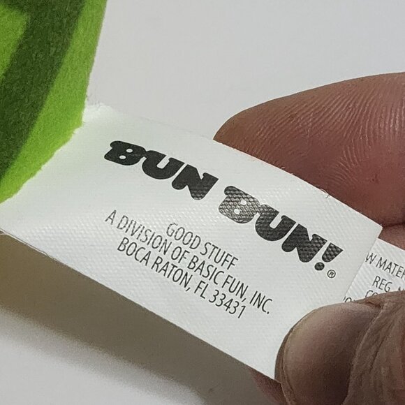 Bun Bun Good Stuff Green Snake Yellow Underbelly Red Tongue Sewn Eyes Stacking - Picture 5 of 5